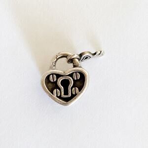 CHAMILIA Sterling Silver 925 Lock Key to My Heart Charm Retired